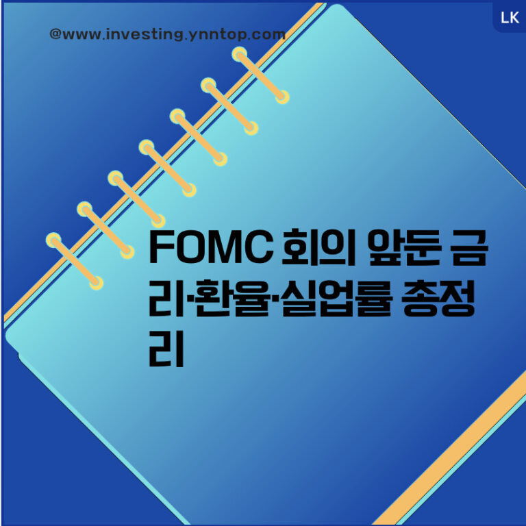 2025년 12월 10일 경제 지표 분석: FOMC 회의 앞둔 금리·환율·실업률 총정리